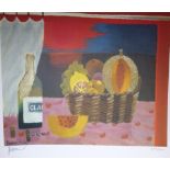Mary Fedden limited edition print 287/500 Red Sunset 1994 signed by artist in pencil lower left