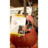 Leona Lewis signed acoustic guitar with certificate of authenticity from J G Autographs are