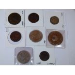 Eight coins to include three early UK