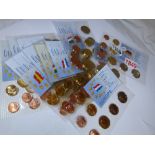 Eleven sets of uncirculated Euro sets