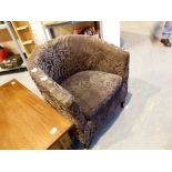 Modern upholstered tub chair