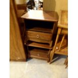 Pair of Stag Minstrel mahogany bedside tables