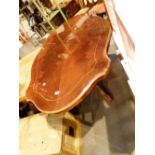 Italian style mahogany dining table,