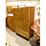 Walnut tallboy with two drawers,