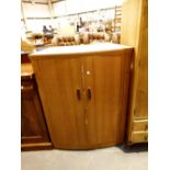 Turnidge of London teak bar with folding top,