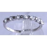 9 ct white gold diamond ring,