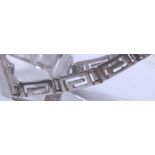 Sterling silver Greek key chain