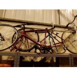 Two gents bike frames Peugeot and Raleigh