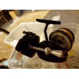 Mitchell fixed spool fishing reel with sport reel