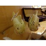 Ceramic fish cruet set