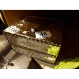 Mirrored jewellery box and costume contents