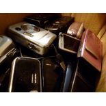 Box of mixed mobile phones and cameras