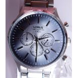 Lorus stainless steel chronograph wristwatch,