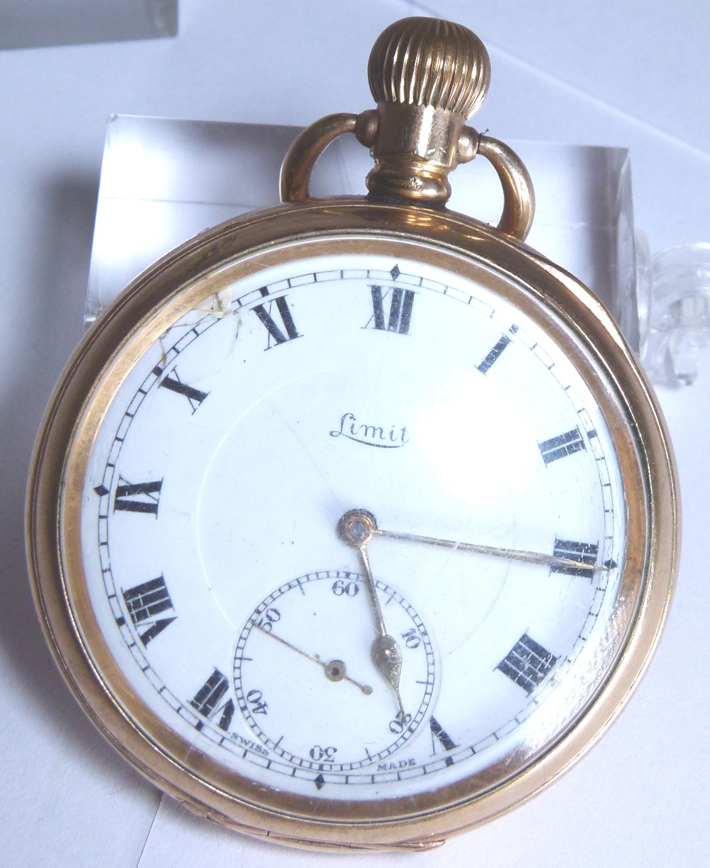 Limit open faced pocket watch