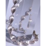 Sterling silver fancy twist bracelet