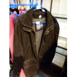 New Hudson Leather Co lined leather coat,