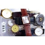 Box of mixed wristwatches including Avia