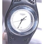 Ladies Hermes Clic Clac enamel gold tone bracelet wristwatch CONDITION REPORT: Watch