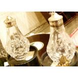 Irish Tyrone crystal cruet set with original boxes