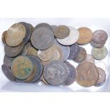 Mixed UK coinage including silver