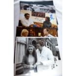 Seven 25 x 18 cm signed Coronation Street photographs