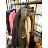 Fur stole and jacket