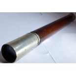 Single drawer nickel plated maritime telescope,