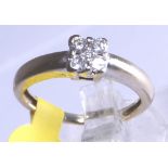 18ct white gold 5 stone diamond ring, RRP £800,