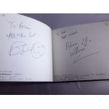 Autograph book 2004 of theatre stars,