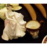 Royal Doulton The Polka HN2156 and a Royal Doulton character jug