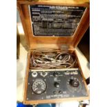 Military Smiths Waymouth fuel contents guage oak cased test kit