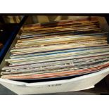 Box of mixed genre records