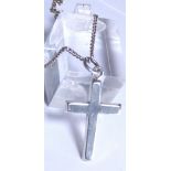 Sterling silver cross on sterling silver chain