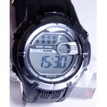 Pod wristwatch on rubber strap,