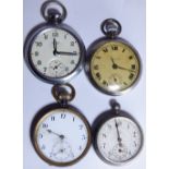 Four pocket watches,