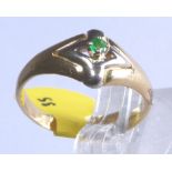 18ct gold emerald solitaire ring, RRP £400,