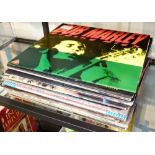 Quantity of records in good condition including Bob Marley & Wings