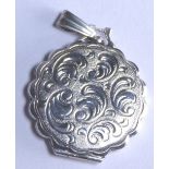 Sterling silver fancy locket