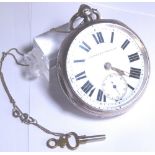 Hallmarked silver Chester pocket watch