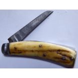 Saynor horn handled Shepherds knife