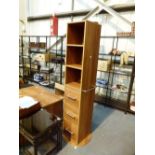 Revolving dressing unit with three drawers, mirror and shelving,