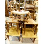 Two carver chairs,