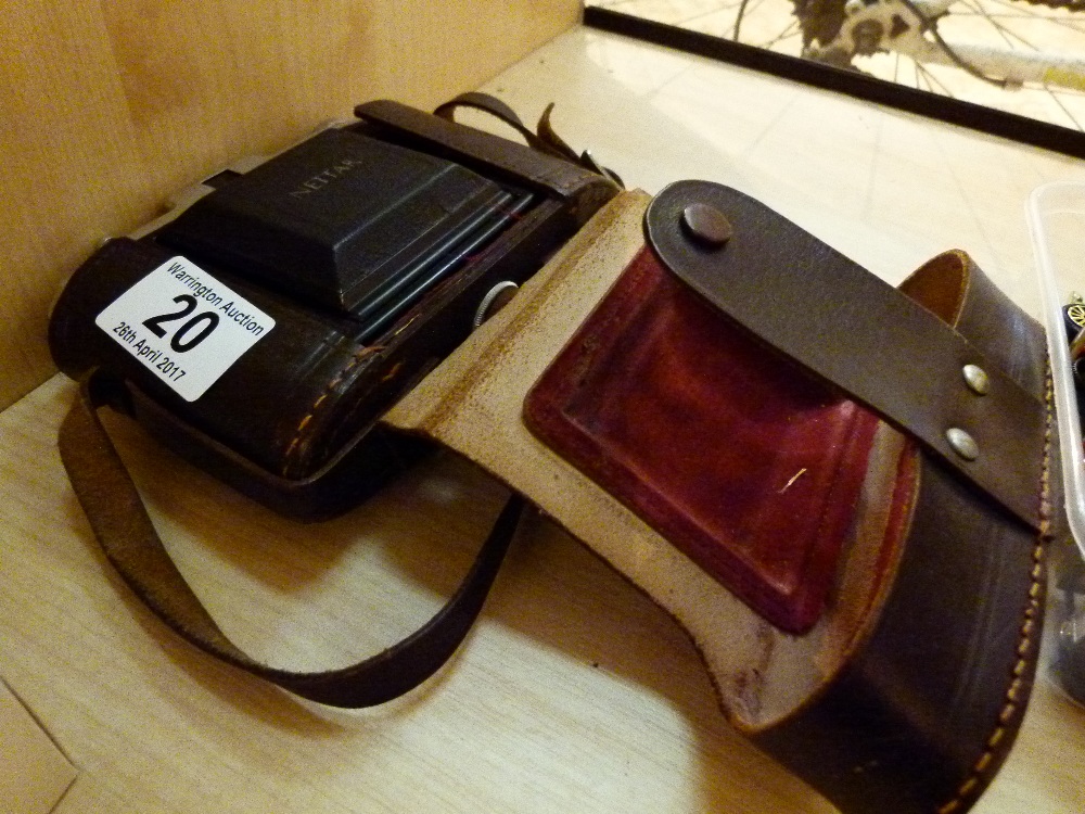 Leather cased camera