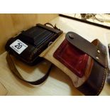 Leather cased camera