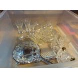 Mixed glass and a dressing table set