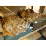 Two boxes of drinking glasses