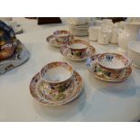 Four piece Oriental tea set