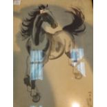 Oriental stallion print,