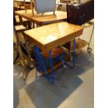 1970's childs desk with steel legs