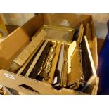 Box of assorted picture frames